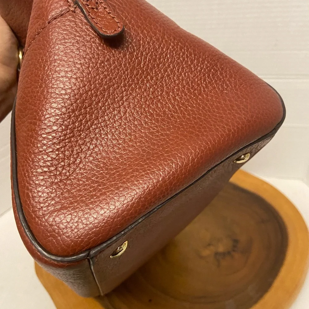Michael Kors Large Clay Brown Leather Satchel Handbag